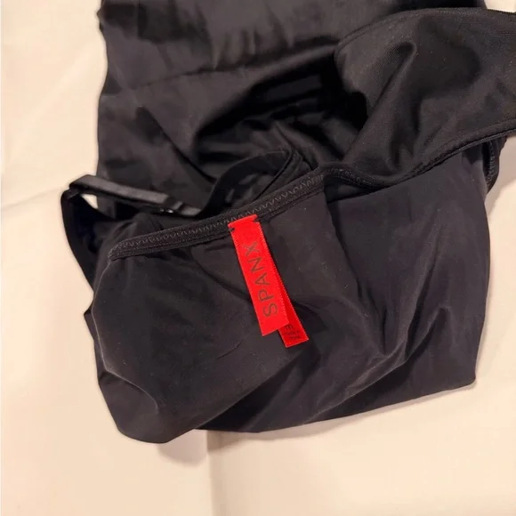 SPANX Sleek Black Mini Dress - Picture 2 of 6
